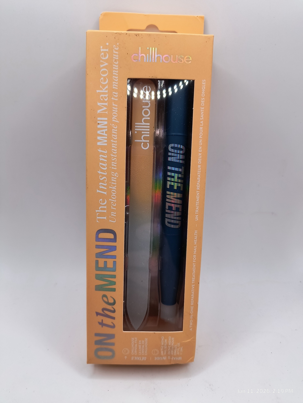 Chillhouse On The Mend Instant Mani Makeover Repair File and Serum Restore Reset
